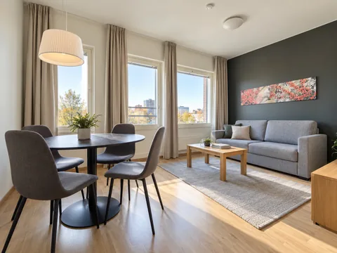 City Suite 3, olohuone ja ruokailutila
